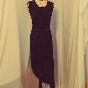 Black 'Evelyn' High Low Dress